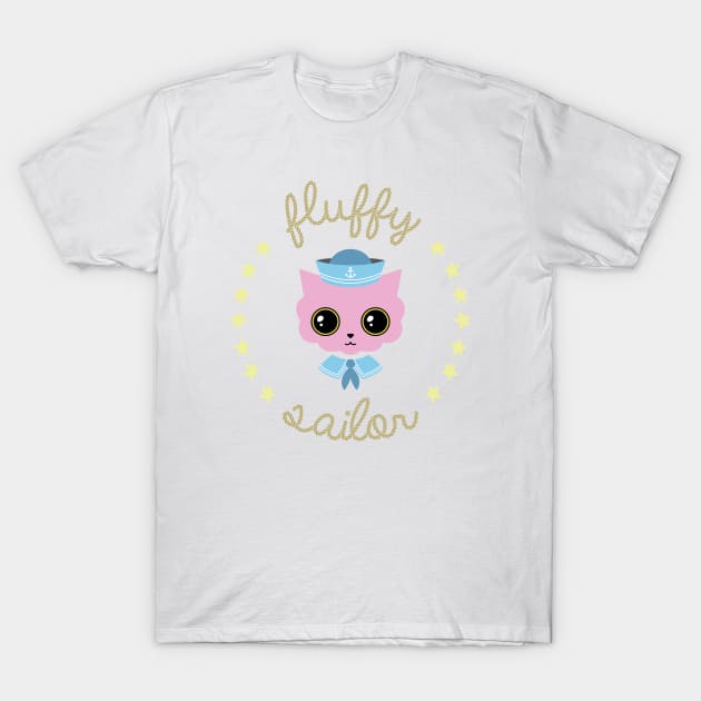 Fluffy sailor T-Shirt by Laura_Nagel